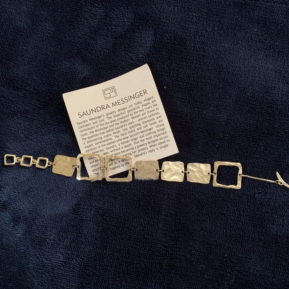 Saundra Messinger Silver Square Bracelet